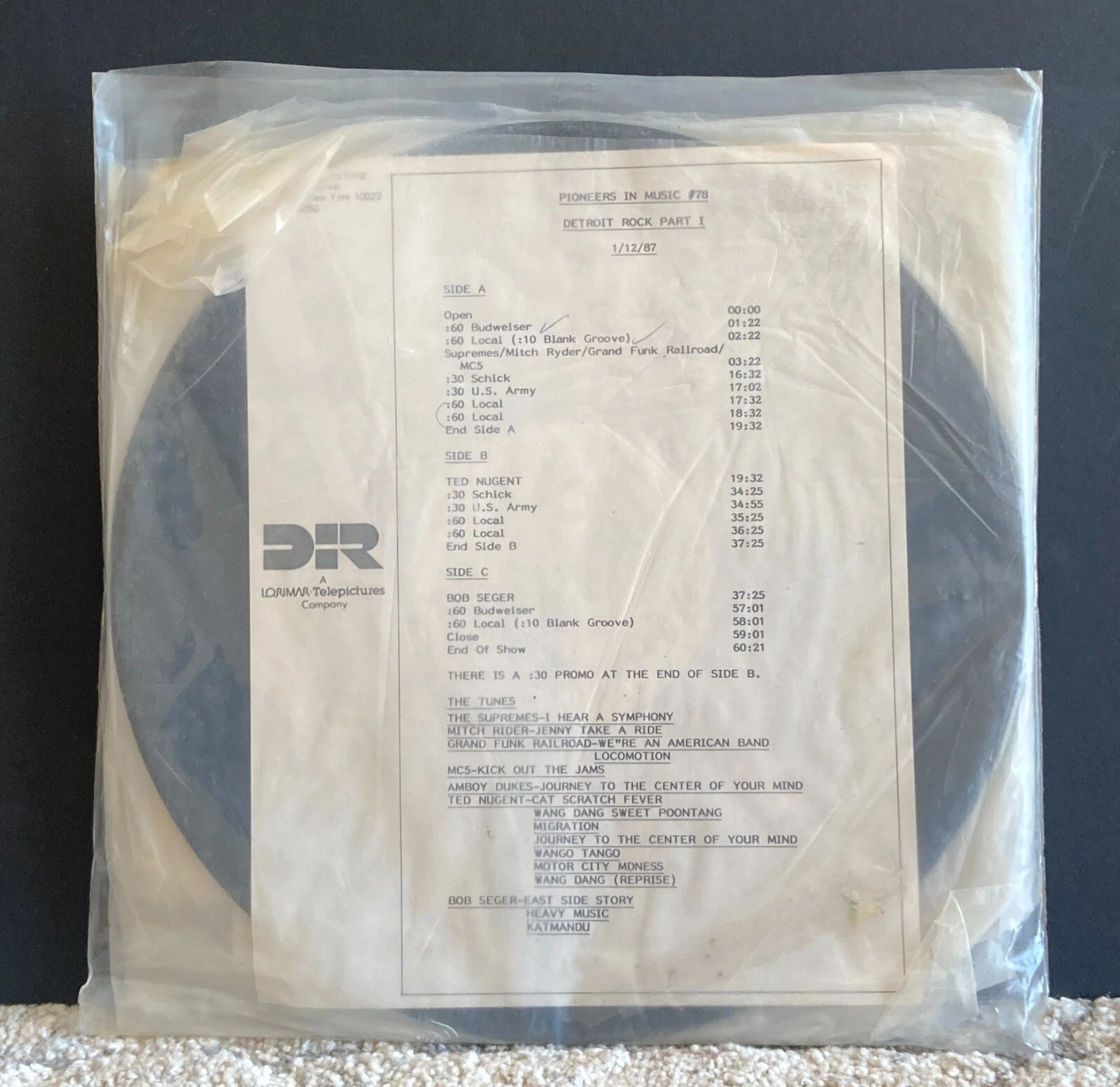 Pioneers in Music #78 – Detroit Rock Part I (Double LP, EX)